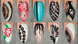 New Gel Liner Nail Art designs compilation | Easy to do Nail art designs compilation tutorial