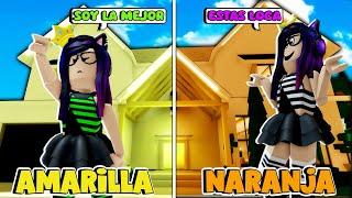 CASA vs CASA de UN COLOR en BROOKHAVEN con La GEMELA MALVADA | Kori Roblox