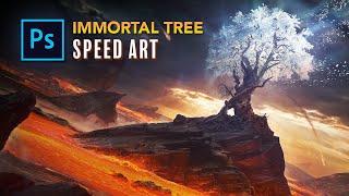 Creating an IMMORTAL TREE in Photoshop! - Fantasy Photo Manipulation Speed Art