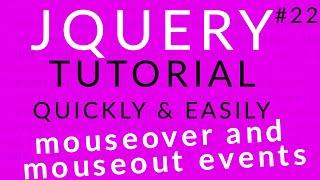 jQuery Tutorial 22 || jQuery .mouseover()/mouseout() Method || Ujjwal Technical Tips