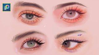 How to draw EYES on ibisPaintx || step by step