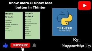 Show More - Show Less Button in Tkinter