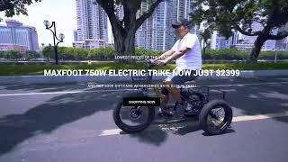 Maxfoot Mf-30 Electric Trike - Enjoy a Stylish, Reliable Ride.