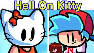 Friday Night Funkin' VS Hell On Kitty FULL WEEK + Cutscenes (FNF Mod) (Hello Kitty/Horror)