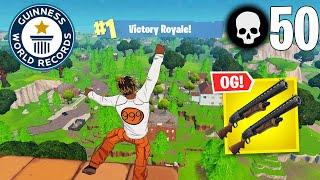 50 Elimination Solo Vs Squads Win *WORLD RECORD* Gameplay (Fortnite OG Chapter 1 Season 1)