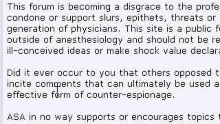 American Society of Anesthesiology President response to the Student Doctor Network