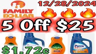 12/28/2024 Family Dollar Couponing this week #5off25 #familydollar #extremecouponing