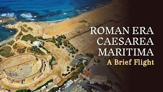 Aerial View of the Ancient Caesarea Maritima