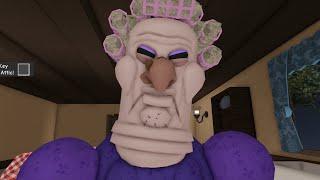 Escape GRUMPY GRAN! (SCARY OBBY) All JUMPSCARES & WALKTHROUGH