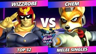 LMM Miami 2024 - Wizzrobe (Captain Falcon) Vs. Chem (Fox) Smash Melee - SSBM