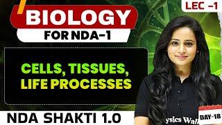 NDA Biology: Cells, Tissues, Life Processes | NDA Shakti 1.0, 2025 | Biology For NDA 1 2025