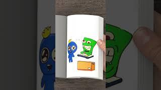 DANCE from rainbow friends XD Rainbow Friends Flipbook #rainbowfriends #shorts