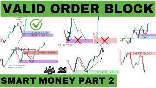 Institution Order Block Trading Strategy | Smart Money Concept Part2 #smartmoneyconcept #orderblock