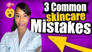 3 common skincare mistakes #shorts