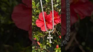 The Perfect way to represent him️Last week to secure yours! #kimmybjewelry #chromehearts #cross