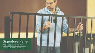 Trex Signature Aluminum Railing Panel Vs. Kit Speed Test | Trex