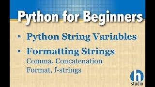 Python Strings and Formatting Methods