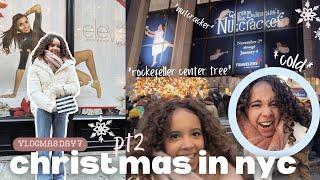 christmas in nyc pt2  VLOGMAS DAY 7 | *times square* *rockefeller center* *NYCB nutcracker*