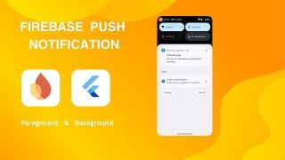 Flutter push notifications using firebase. || foreground and background