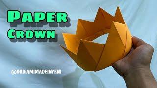 Easy - How To Make a Paper CROWN, DIY Origami