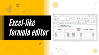 Excel like Formula editor in Power BI | Inforiver