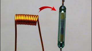 How to make a Relay using Reed Switch | diy reed switch relay