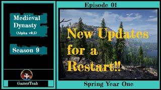 RESTART! Medieval Dynasty (Alpha 0.5)[S9 EP01] Nab your coffee and come chill out. ^^) 