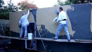 Two-coat Stucco smooth mission or marble finish