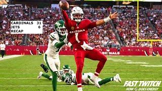 Cardinals Embarrass The Jets 31-6