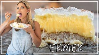 Nikki's Greek  Ekmek kadayıfı Recipe | mediterranean food Ekmek Kataifi Dessert