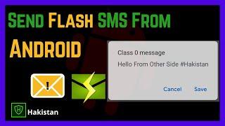 What is Flash SMS and How to Send Flash/Class-0 SMS from Android Using HushSMS | [Hindi/Urdu]