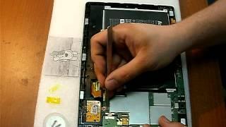 Разборка планшета Lenovo IdeaTab S6000-H для замены MicroUSB. Disassembly tablet Lenovo S6000.