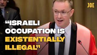 Lawyer's incredible speech dismantling Israeli occupation of Palestine at The Hague