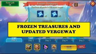 Lords Mobile - FROZEN TREASURE & VERGEWAY UPDATE -  Upcoming update