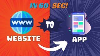  Convert your Website into App in 60 Seconds | Flutter Tutorial for Beginners 2024