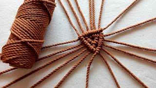 Macrame - Simple Diy MacrameCoaster - Easy Step By Step Tutorial