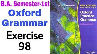 Oxford Practice Grammar Exercise 98 by 'English Family87' | Oxford Practice Grammar by John Eastwood