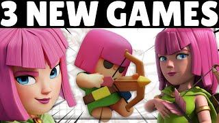 3 NEW Supercell CLASH Games! | EVERYTHING you need to know!