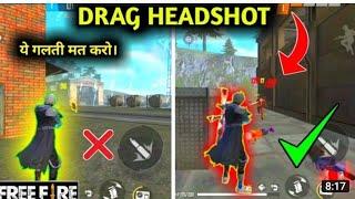 How to give perfect drag headshots in freefire ? | free fire headshot tips and tricks |m.r Animesh