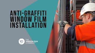 Anti Graffiti window film installation by The Window Film Company