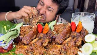 Finally Recipe & Mukbang : Northeast Local smoke pork with Rice Beer| King Chilli Pickle, Pork meat