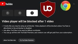 Watch Youtube without ads, dec24 - uBlock origin