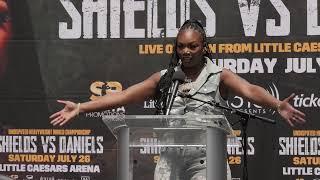 The Gwoat Claressa Shields vs Daniels full press conference EsNews Boxing