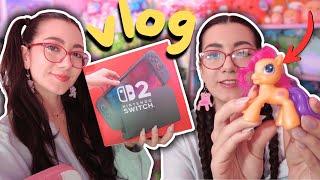 toy haul, switch 2 midnight release, satisfying cleaning | vlog