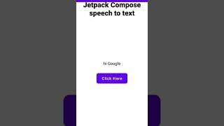 Jetpack Compose Speech to text implementation