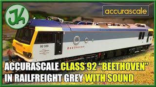 The Amazing Accurascale Class 92! Beethoven in Railfreight Grey with Sound - Unboxing and Review