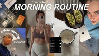 MY *PRODUCTIVE* MORNING ROUTINE before work | dentist edition