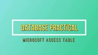 Database Object Table