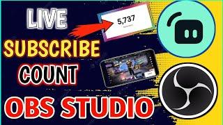 Stremlabs obs live sub count || HOW TO AD LIVE SUBSCRIBE OBS STUDIO || OBS LIVE SUB COUNT #obs #yt