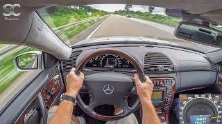 Mercedes-Benz CL 500 (2000) on German Autobahn - POV High Speed Drive